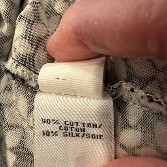 Diane Von Furstenberg DVF Reina Silk Blend Shift Dress Daisy Black/White Sz 12 - Picture 10 of 14